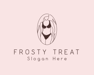 Sexy Woman Lingerie logo design