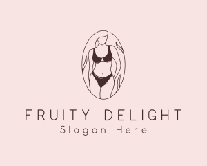 Sexy Woman Lingerie logo design