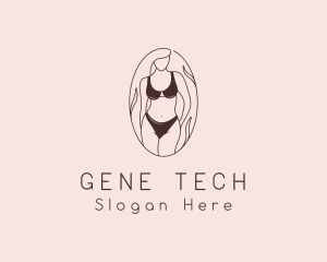 Sexy Woman Lingerie logo design