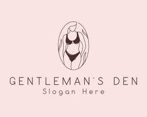 Sexy Woman Lingerie logo design