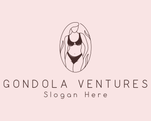 Sexy Woman Lingerie logo design