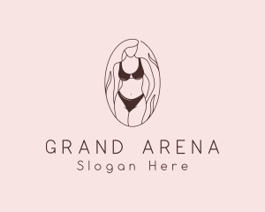 Sexy Woman Lingerie logo design