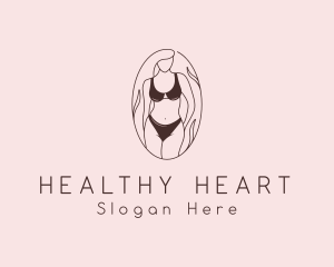 Sexy Woman Lingerie logo design