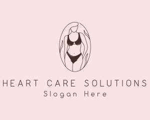 Sexy Woman Lingerie logo design