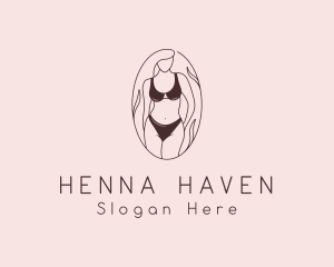 Sexy Woman Lingerie logo design