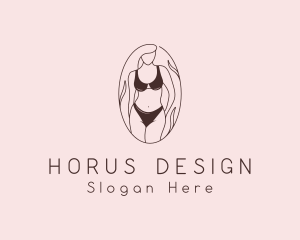 Sexy Woman Lingerie logo design