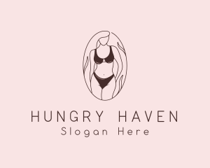 Sexy Woman Lingerie logo design