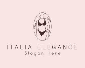 Sexy Woman Lingerie logo design