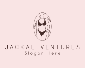 Sexy Woman Lingerie logo design