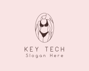 Sexy Woman Lingerie logo design