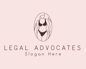 Sexy Woman Lingerie logo design