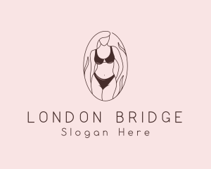 Sexy Woman Lingerie logo design