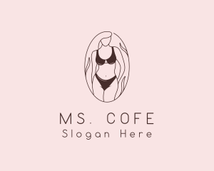 Sexy Woman Lingerie logo design