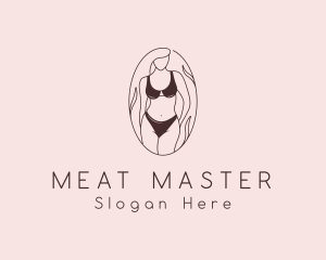 Sexy Woman Lingerie logo design