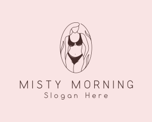 Sexy Woman Lingerie logo design