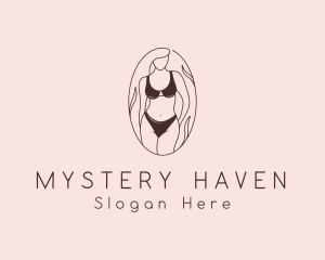 Sexy Woman Lingerie logo design