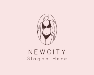 Sexy Woman Lingerie logo design