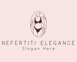 Sexy Woman Lingerie logo design