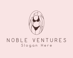 Sexy Woman Lingerie logo design