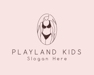 Sexy Woman Lingerie logo design