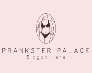 Sexy Woman Lingerie logo design