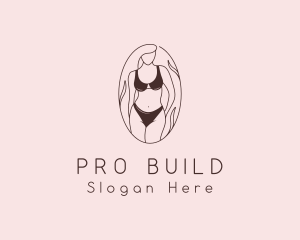 Sexy Woman Lingerie logo design