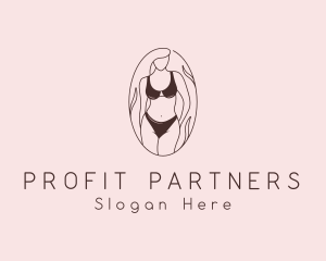 Sexy Woman Lingerie logo design