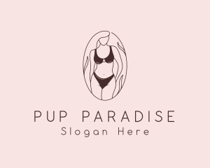 Sexy Woman Lingerie logo design