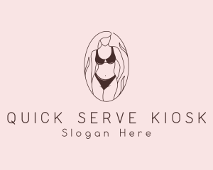 Sexy Woman Lingerie logo design