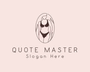 Sexy Woman Lingerie logo design