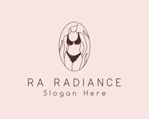 Sexy Woman Lingerie logo design