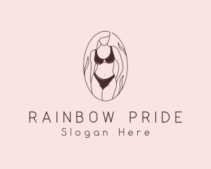 Sexy Woman Lingerie logo design