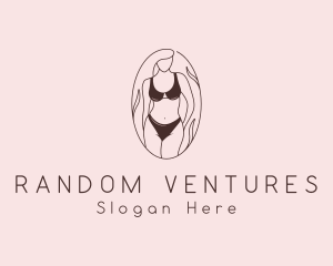 Sexy Woman Lingerie logo design