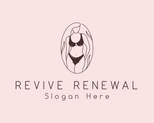 Sexy Woman Lingerie logo design