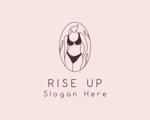 Sexy Woman Lingerie logo design