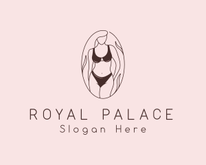 Sexy Woman Lingerie logo design