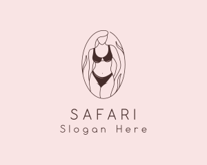 Adult - Sexy Woman Lingerie logo design