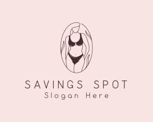 Sexy Woman Lingerie logo design