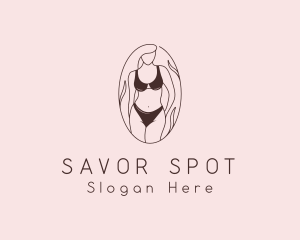 Sexy Woman Lingerie logo design