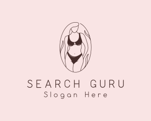 Sexy Woman Lingerie logo design