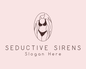 Sexy Woman Lingerie logo design