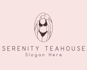 Sexy Woman Lingerie logo design