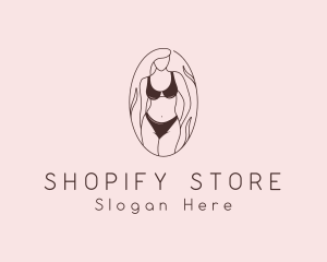 Sexy Woman Lingerie logo design