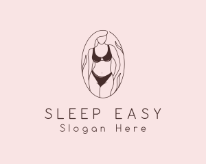 Sexy Woman Lingerie logo design