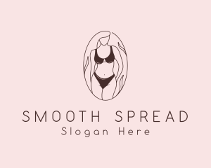 Sexy Woman Lingerie logo design