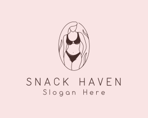 Sexy Woman Lingerie logo design