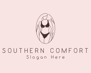 Sexy Woman Lingerie logo design