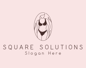 Sexy Woman Lingerie logo design