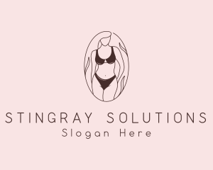 Sexy Woman Lingerie logo design