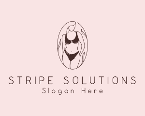 Sexy Woman Lingerie logo design